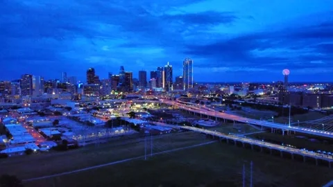 SKY DALLAS DOWN TOWN Stock Footage 208825478