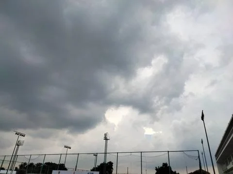 Sky with Dark Cloud Stock Photos