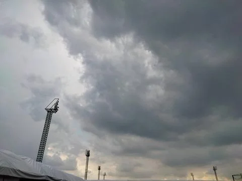 Sky with Dark Clouds-1 Stock Photos