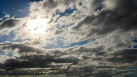 Sky with dark clouds Stock Photos