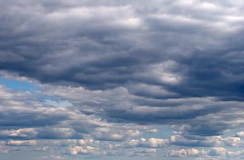 Sky with dark clouds before a thunderstorm Stock Photos