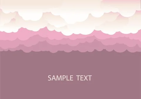 Sky with dark clouds.Vector nature illustration background Stock Illustration