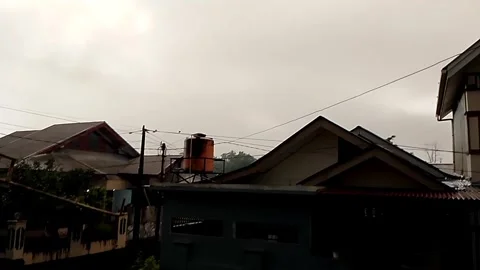 The sky is dark in the morning Stock-Footage 274361923