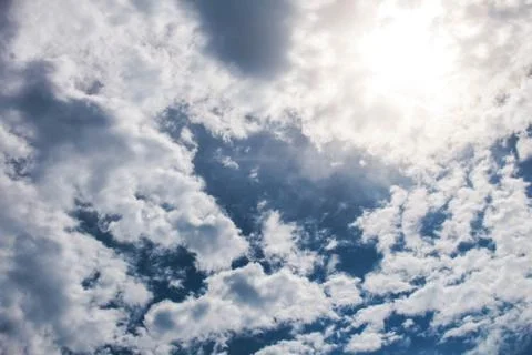 Sky with the daylight. Stock Photos
