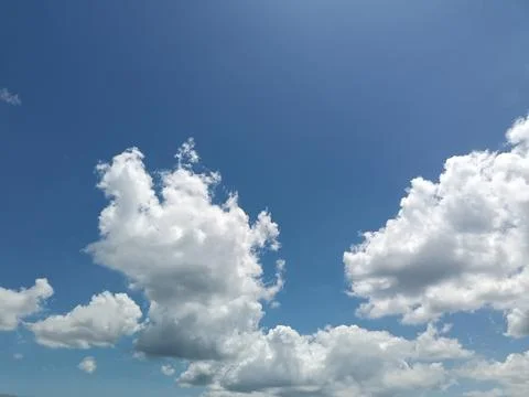 The sky is decorated with clouds. Foto stock