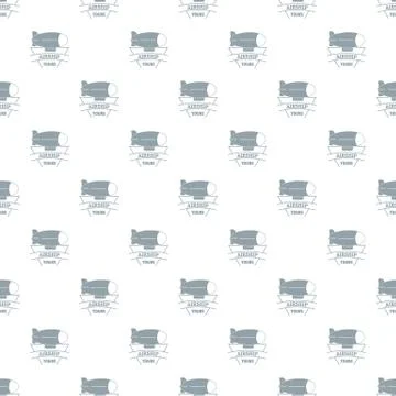 Sky dirigible pattern seamless Stock Illustration