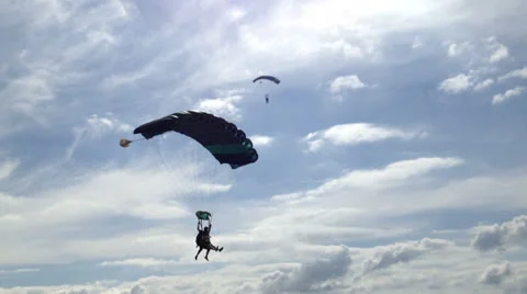 Sky Diving 1 Stock Footage 24634604
