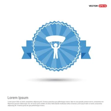 Sky Diving Icon Illustrazione stock