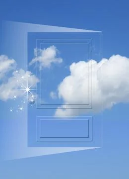Sky door Stock Photos
