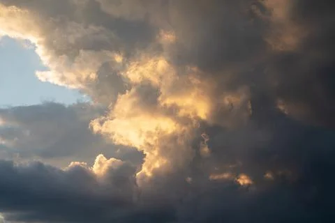 Sky with dramatic clouds Stock Photos