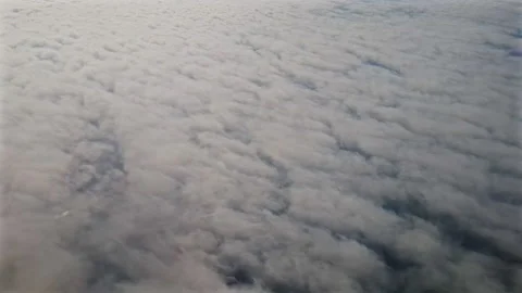 Sky during the day from the window of the plane window. Stock Footage 140936306