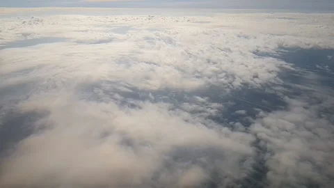 Sky during the day from the window of the plane window. Stock Footage 140938862