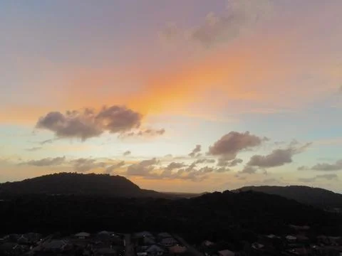 Sky during the sunset Stock Photos