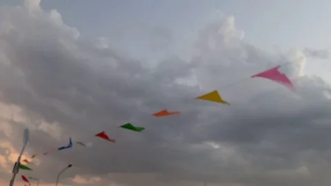 Sky at dusk Stock Footage 74778794