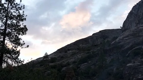 Sky at dusk in a mountains Stock Footage 242025080