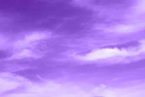 The sky is dyed purple Stock Photos