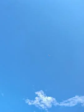 Sky Empty space with clouds at the bottom Stock Photos