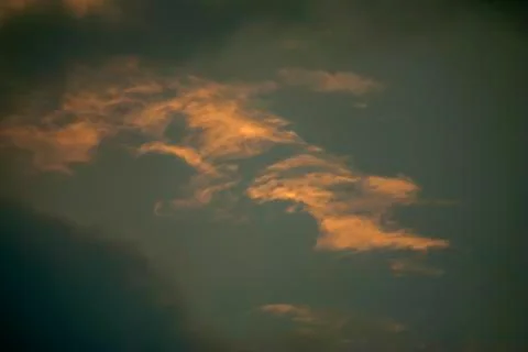 Sky with evening clouds Stock Photos