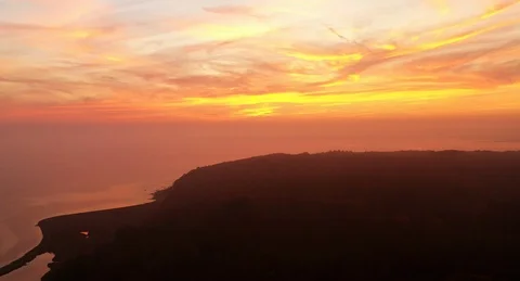 Sky at evening fly by Stock Footage 115634265