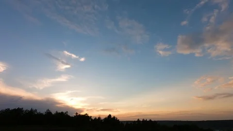 Sky in the evening Stock Footage 89908223