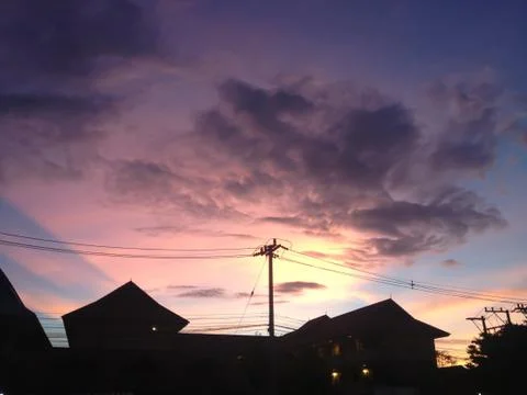 Sky in Evening Stock Photos