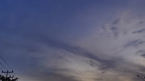 A sky featuring a soft gradient showing the change from evening to night. Stock Footage 305258919