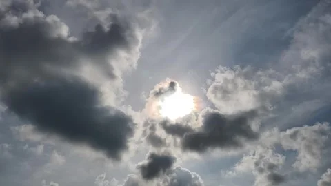 Sky filled with clouds of varying densities Stock-Footage 341660198