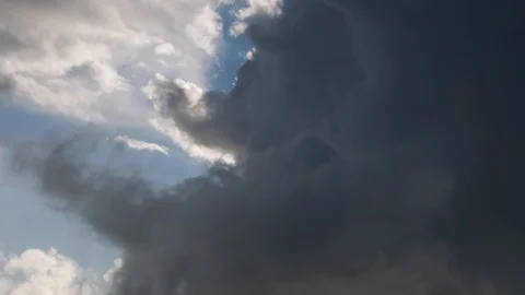 Sky fills with dark clouds time lapse. Storm coming. Stock Footage 109247843