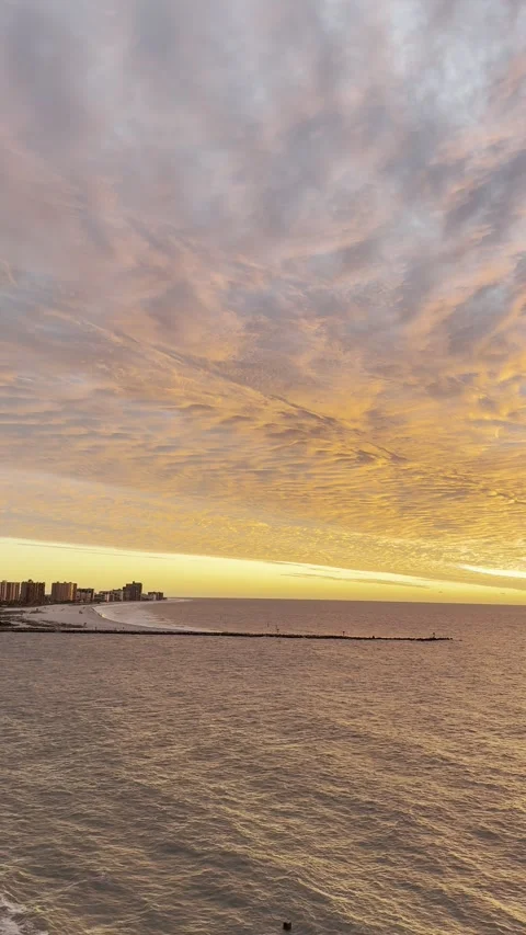 Sky on Fire at Clearwater Beach Stock Footage 326146346