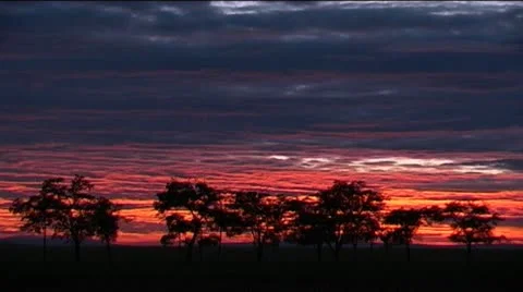 Sky on fire Stock Footage 12557689