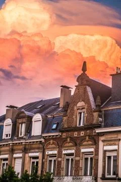 Sky is on fire Stock Photos