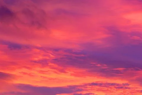 The sky is on fire Foto stock