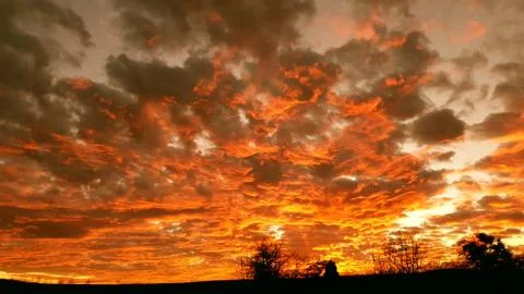 Sky on Fire Stock Photos