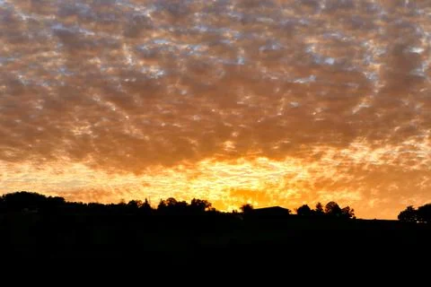 Sky On Fire. Stock Photos