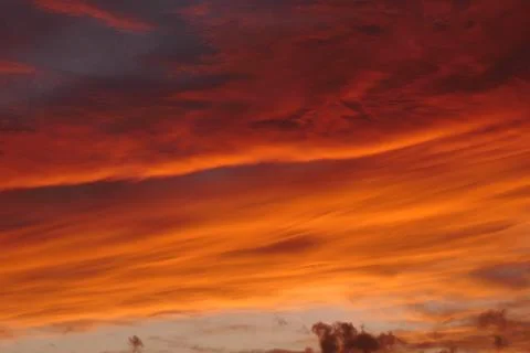 Sky On Fire. Stock Photos