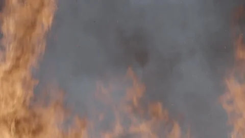Sky Fire smoke Embers Stock Footage 165330307