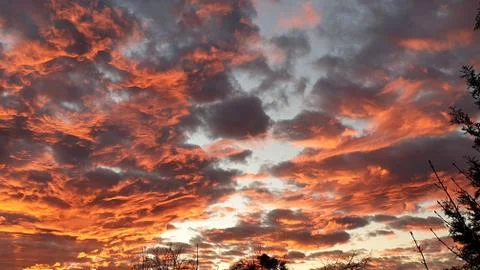 Sky on Fire2 Stock Photos