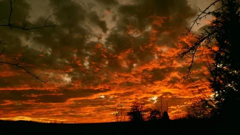 Sky on Fire3 Stock Photos