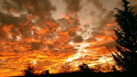 Sky on Fire7 Stock Photos