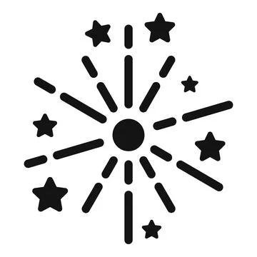 Sky firework icon simple vector. Carnival event イラスト素材