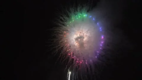 Sky firework view at Diwali night. Stock-Footage 218228522