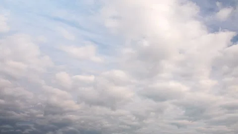 Sky with floating thick rainclouds Video stock 166034496