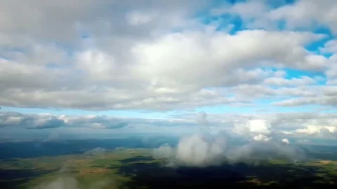 Sky Fly Between Clouds 4K Video stock 69095500