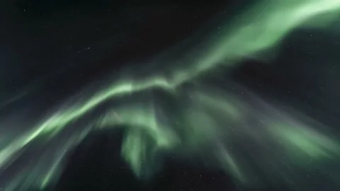 Sky full of auroras dancing 1 動画素材 153406741