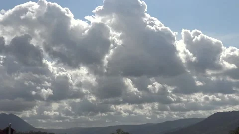 Sky full of beautiful silver clouds timelapse Stock Footage 159075702