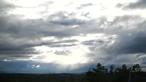 The sky is full of clouds Stock Footage 91087650