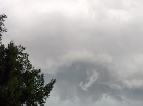 Sky full of rain clouds in Romania. The rain is coming Фото