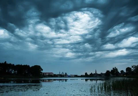 The sky is getting ready for the rain Stock Photos