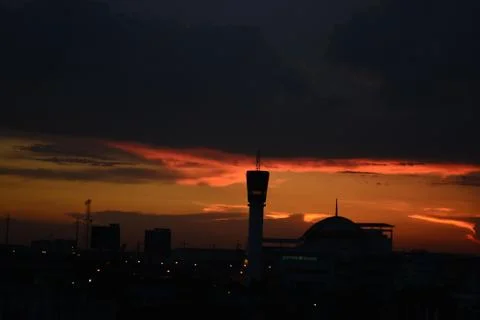 The sky is going dark. Stock Photos