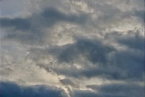 Sky with gray and white clouds Stock Photos